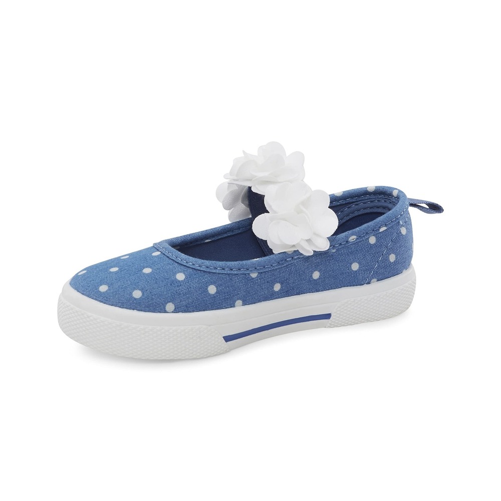 carter's Girls Merci Mary Jane Flat, Blue, 7 Toddler